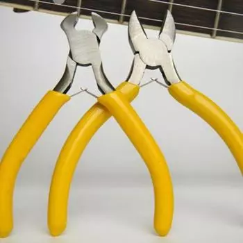 Мини-плоскогубцы высокой твердости из углеродистой стали, круглые иглы с изогнутым носом, плоскогубцы для изготовления ювелирных изделий Round Nose Pliers чёрный