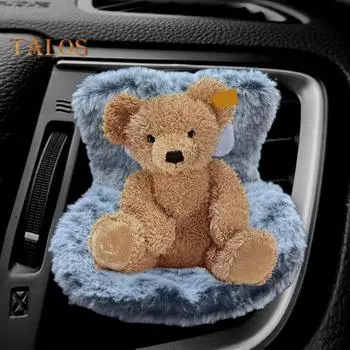 Мини-плюшевое кукольное сиденье безопасности, износостойкое, мягкое, очаровательное, яркого цвета, легко устанавливается, украшение для кукольного сиденья безопасности, декор для салона автомобиля серый