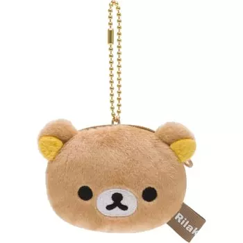 Мини-плюшевый футляр для монет San-X Rilakkuma Mini Rilakkuma CK69201 В8,5 x Ш6 x Г3см