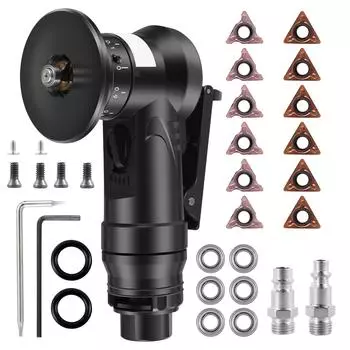 Мини-пневматический станок для снятия фаски 45 градусов, портативный станок для обрезки металла, инструмент для снятия заусенцев с лезвий и подшипников чёрный