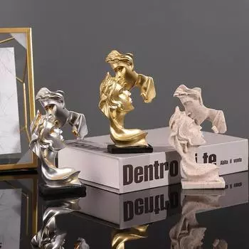 Мини-поцелуй, украшение для стола с любовью, простая фигурка, украшение из смолы, ремесла