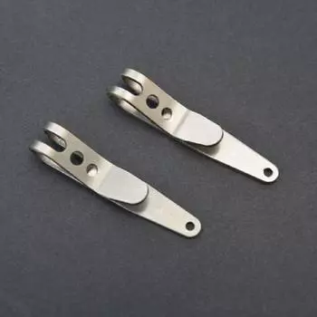 Mini Pocket Bag Suspension Clip Stainless Steel with Key Chain Carabiner #C