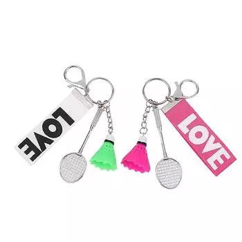 Мини-подарок, многоцелевой, модный, идеальный подарок для игроков в бадминтон, креативные аксессуары для бадминтона, бестселлер, кулон для бадминтона розовый