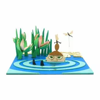 Мини-поделка из бумаги Sankei Moomin Chibi Mii у воды MP09-01