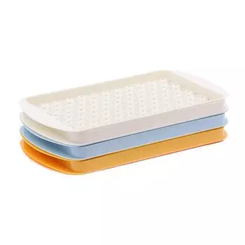 Мини-поднос для кубиков льда с 104 отверстиями, полипропиленовый кубик льда с крышкой, круглая форма для ледяного шара, кухонные инструменты для кофе, сока, коктейля, виски