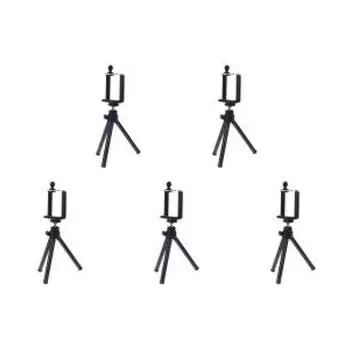 Мини-подставка для мобильного телефона, гибкий штатив для видеокамеры смартфона, черный