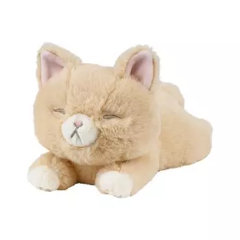 Мини-подушка Ribuhaato Kuttato Biyori коричневая кошка длиной кошка пушистый подлокотник плюшевая игрушка (Всего приблизительно. 30см) 37110-32