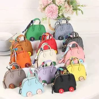 Мини-подвеска в виде ракушки для колес, милый рот, красный конверт, сумка для наушников, аксессуары, новая сумка для боулинга, подвесные аксессуары 7x4.5x7 белый