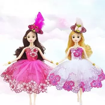 Мини-подвижная кукла 30 см, игрушка для девочек, 3D большие глаза, BJD, полная одежда принцессы, коллекция платьев, детская кукла в подарок