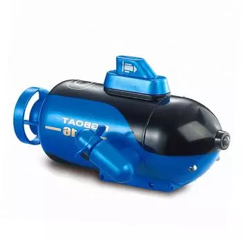 Мини-подводная лодка с дистанционным управлением, 4-канальная игрушка с дистанционным управлением вперед/ныряние, назад/всплытие, жёлтый