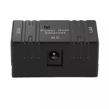 Мини POE комбайнер-разделитель универсальный разъем RJ45 AP сетевой мост POE инжектор черный чёрный