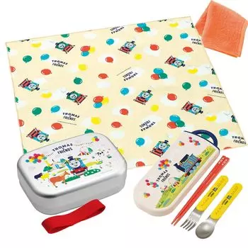 Мини-полотенце Skater Thomas Friends, алюминиевая коробка для бенто, 370 мл, набор из трех полотенец для обеда и