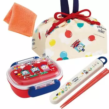 Мини-полотенце Skater Thomas Friends антибактериальный ланч-бокс с сердечником 270 мл палочки для еды набор с завязками & &