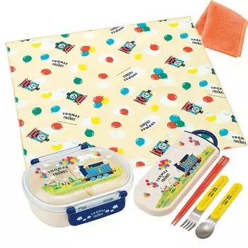 Мини-полотенце Skater Thomas Friends, антибактериальный ланч-бокс с сердечником, 360 мл, набор из трех полотенец для обеда и