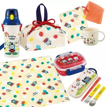 Мини-полотенце Skater входит в комплект из 7 предметов из серии «Друзья Томаса», антибактериальный ланч-бокс с сердцевиной 270 мл, трио-салфетка для ланча, пластиковый пакет для стаканчиков с водой