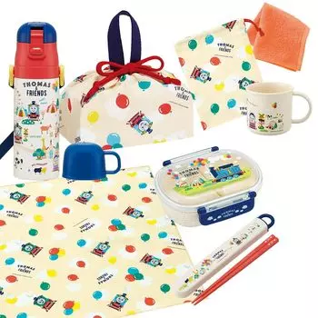 Мини-полотенце Skater входит в комплект из 7 предметов из серии «Друзья Томаса», антибактериальная коробка для завтрака с сердечником 360 мл, коробка для палочек для еды, салфетка для завтрака со шнурком, чашка