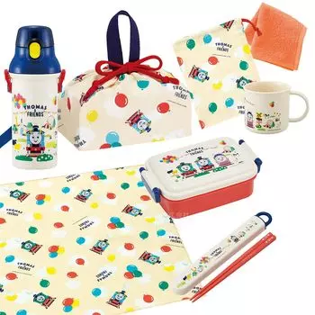 Мини-полотенце Skater входит в комплект из 7 предметов из серии «Друзья Томаса», антибактериальная квадратная коробка для завтрака, 450 мл, палочки для еды, коробка для еды, салфетка для завтрака, сумка для чашки