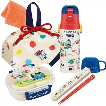 Мини-полотенце Skater входит в комплект из 4 предметов из серии «Друзья Томаса», антибактериальная коробка для завтрака с сердечником 360 мл, сумка для палочек для еды с завязкой 2WAY Water