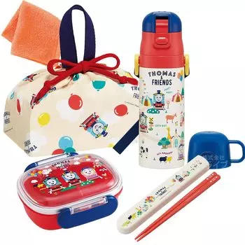Мини-полотенце Skater входит в комплект из 4 предметов из серии «Друзья Томаса», антибактериальная коробка для завтрака с сердечником 270 мл, сумка для палочек для еды с завязкой 2WAY Water