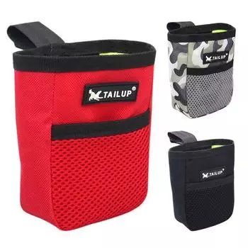 Мини-поясная сумка для тренировки домашних животных, сумка для корма для собак, портативный камуфляжный узор, лакомство для собак, водонепроницаемая тканевая сумка