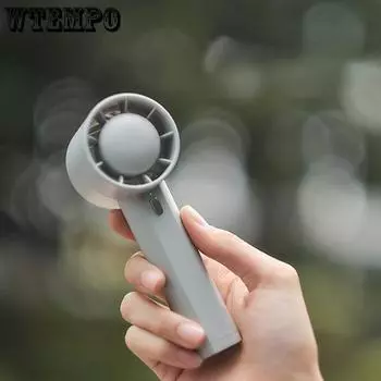 Mini Portable Fan 1200mAh Portable Air Conditioner Rechargeable USB Handheld Fan Mini-fan for Outdoor Cooling In Summer белый