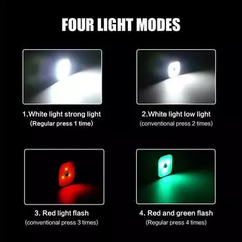 Mini Portable LED Headlight 4 Lighting Modes Head Torch Rechargeable Head Lamp for Outdoor Running Work Riding Emergency Lights