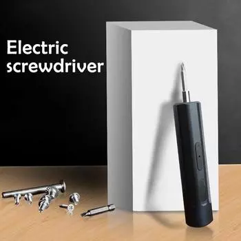 Мини портативная электрическая отвертка USB аккумуляторная беспроводная отвертка с 2 сверлами практичный электроинструмент для домашнего ремонта