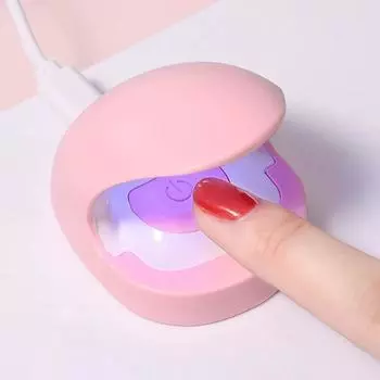 Мини-портативная дорожная сушилка для ногтей УФ-светодиодная лампа Usb быстроотверждаемая лампа для сушки гель-лака для дизайна ногтей фототерапевтические станки USB розовый