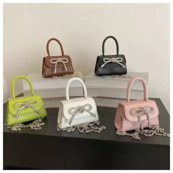 Мини Портативная Маленькая Квадратная Сумка Через Плечо Женская Осень Зима Новая Модная Сумка Через Плечо С Цепочкой