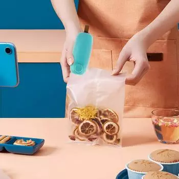 Мини-портативная машина для запечатывания пакетов, портативная мини-запечатывающая машина для пакетов, запечатывающая упаковка для пищевых пакетов, 2 в 1, термосварка и резак для дома