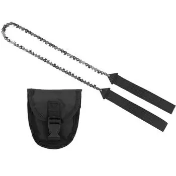 Мини портативная ручная цепная пила для выживания 33т, для лесозаготовок, кемпинга, карманная пила Toolblack