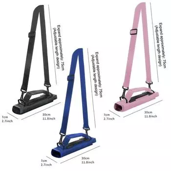 Мини Портативная сумка для гольфа для мужчин, женщин и детей, складной тренировочный чехол для гольфа для драйвинг-рейнджа с регулируемым ремнем чёрный