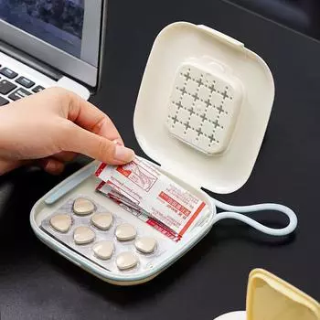 Мини-портативная таблетница, органайзер для лекарств, контейнер для хранения запечатанных таблеток пшеницы, коробка-дозатор для лекарств