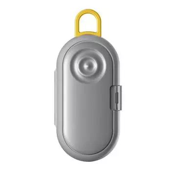 Мини Портативная Таблетница Прочная Конструкция 3 Отделения Легко Носить Многоцелевой Органайзер для Таблеток Лекарств Защитный Чехол для Берушей серый