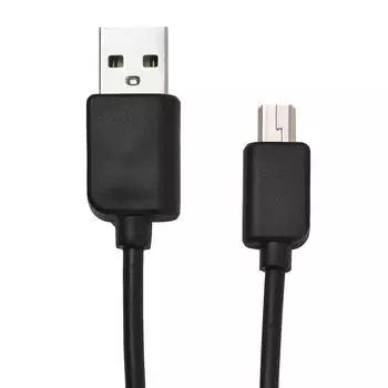 Мини-портативное зарядное устройство NP-FV5 PLUS со световым индикатором USB-кабель для зарядки чёрный