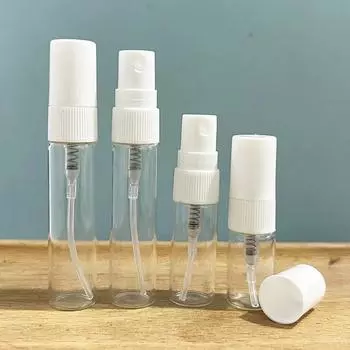 Мини-портативные флаконы для духов, многоразовые флаконы для духов, стеклянные флаконы, пустые контейнеры, флаконы для духов 2/3/5/10 мл, новые 2ml белый