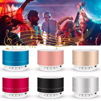 Мини-портативные колонки A10 Bluetooth-динамик с беспроводной громкой связью с FM серебряный