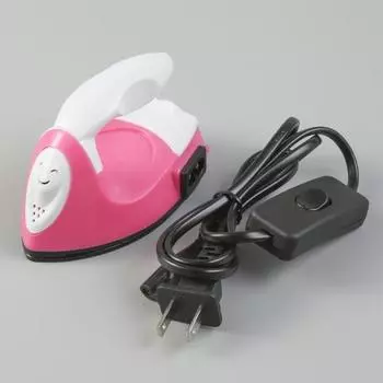 Мини-портативный электрический отпариватель для одежды, утюг, швейные принадлежности EU розовый