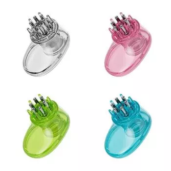 Мини Портативный Аппликатор для Волос Расческа Массажные Головки Жидкий Направляющий Гребень Массажер Головки Волос Унисекс зелёный