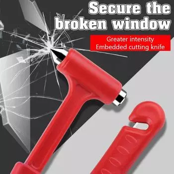 Мини-портативный безопасный молоток, аварийный автомобильный оконный выключатель, резак для ремней безопасности, многофункциональные инструменты для побега, автомобильные аксессуары