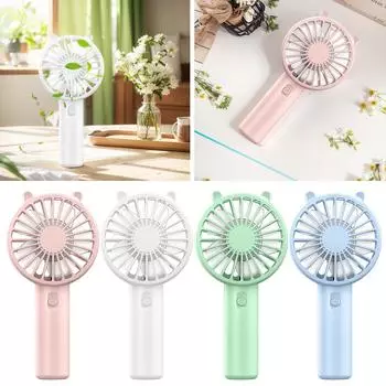 Мини портативный вентилятор USB перезаряжаемый 300 мАч мини настольный воздушный охладитель карманный ручной вентилятор для рабочего стола студенческого общежития офиса белый