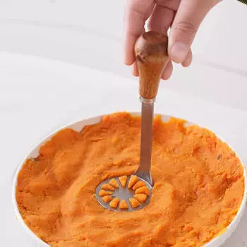 Mini Potato Masher Kitchen Tool Professional Manual Food Mashing Utensil Stainless Steel for