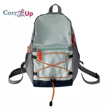 Мини-повседневная сумка на шнурке, легкий рюкзак для путешествий для женщин 18x10x31CM фиолетовый