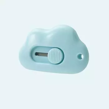 Мини практичные ножи Kawaii цветы резак для бумаги выдвижной открывалка для конвертов портативный карманный нож офисные принадлежности синий