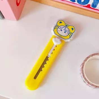 Мини практичные ножи Kawaii цветы резак для бумаги выдвижной открывалка для конвертов портативный карманный нож офисные принадлежности