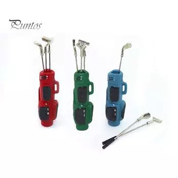 Мини-прекрасные клюшки для гольфа из сплава смолы, модель игрушки, кукольный домик, миниатюрные аксессуары красный