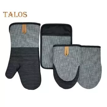 Мини-прихватки для духовки из неопрена с петлей для подвешивания, термостойкие кухонные рукавицы для выпечки и барбекю