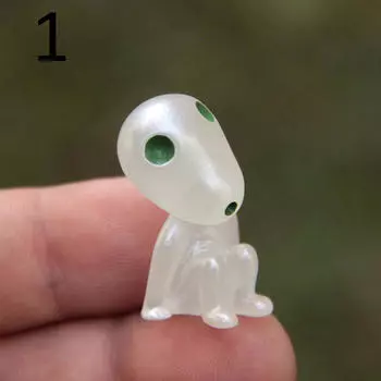 Мини-принцесса Мононоке, светящееся дерево, кукла-эльф, орнамент, микро-пейзаж, бонсай 1#