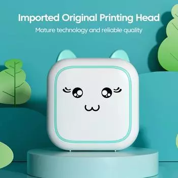 Мини-принтер для термоклеящихся этикеток, принтер для наклеек Bluetooth, мини-карманный принтер для этикеток и заметок для дома и офиса Android IOS.