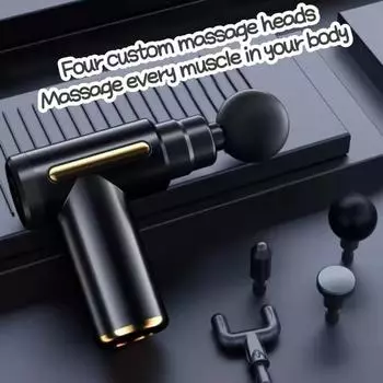 mini Pro grade fascia Gun Muscle relaxation electric massage neck membrane small mini charging meridian massager серый